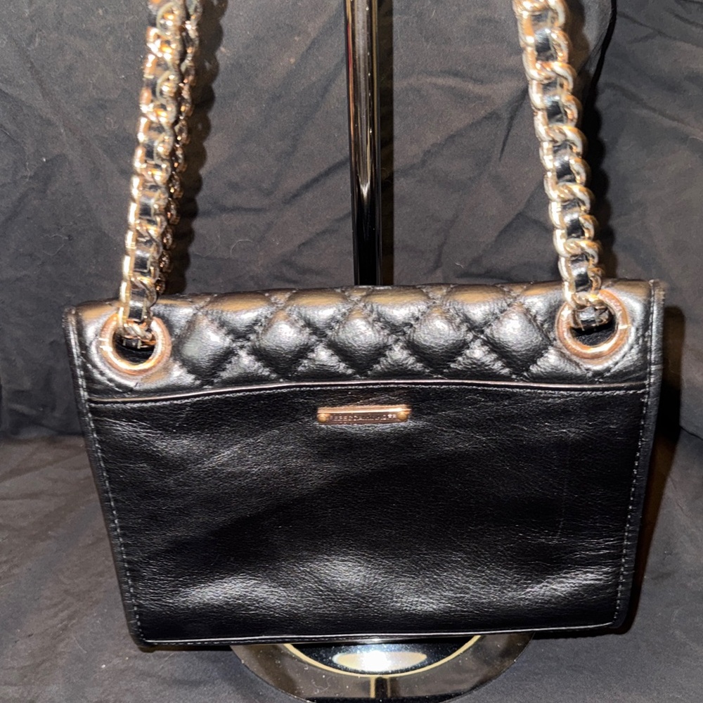 Rebecca Minkoff Black Quilted Shoulder Bag - Picture 2 of 6